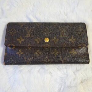 LOUIS VUITTON Monogram Porte Tresor International Trifold Authentic Collectible